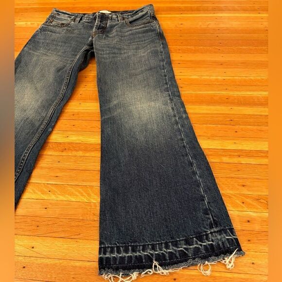 Free People Jacob Flared Crop blue Jeans - Picture 3 of 6